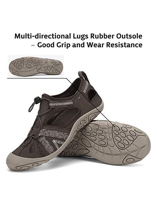 SAGUARO Women's Sport Sandal Closed Toe Breathable Summer Outdoor Hiking Shoes