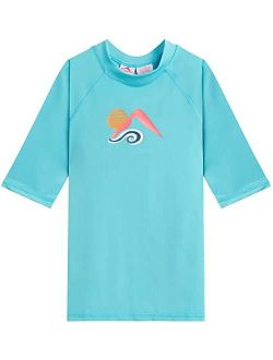 Jade UPF 50  Sun Protective Rashguard Swim Shirt (Little Kids/Big Kids)