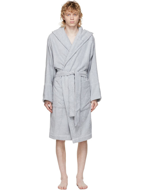 SSENSE Exclusive Grey Terrycloth Bath Robe
