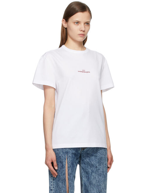 SSENSE Exclusive White Upside Down Logo T-Shirt
