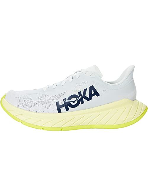 HOKA ONE ONE Carbon X 2 Round Toe Lace Up Running Shoes