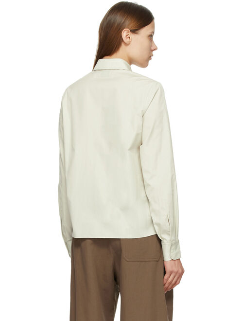 Women's Solid Green   Long Sleeve 2 Pocket Shirt