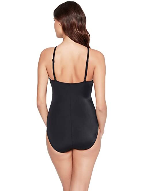 Magicsuit Black Nylon And Spandex High Neck Full Coverage One Piece