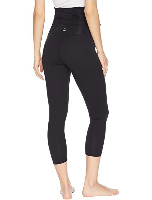 Beyond Yoga Fold Down Maternity Capri Leggings