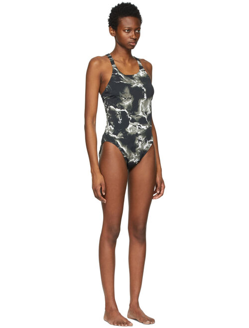 Nike Black HydraStrong Fastback One-Piece Swimsuit