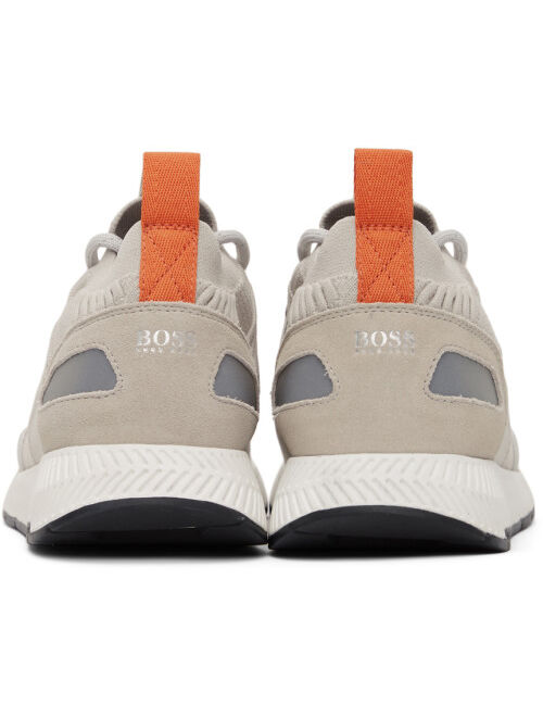 Hugo Boss Grey Titanium Running Sneakers