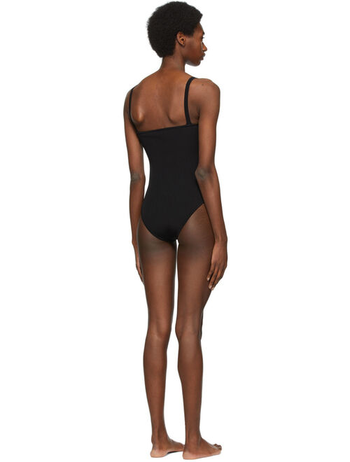 Black Square Emmanuelle One-Piece Swimsuit