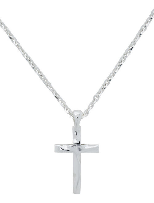 SSENSE Exclusive Silver Cross Necklace