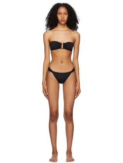 Eres Black Polyamide And Elastane Strapless  Bikini Set