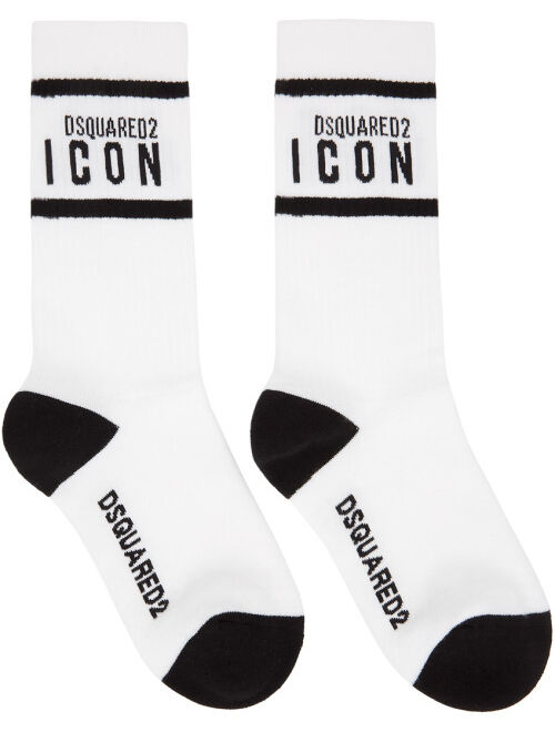 White 'Icon' Tennis Socks