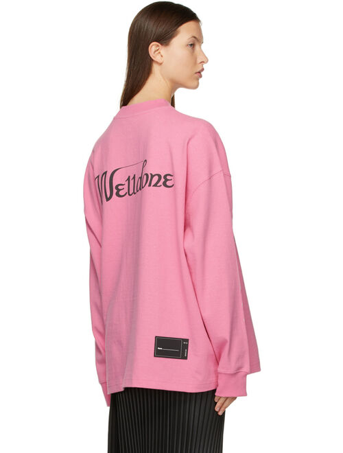 Pink Logo Long Sleeve T-Shirt