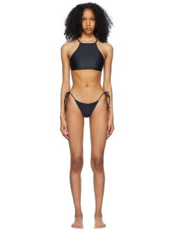 Jade Swim Black Nylon And Lycra Bikini Set
