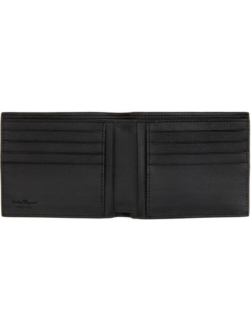 Ferragamo Black Gancini Embossed Wallet