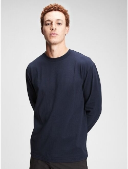 Crew Neck Long Sleeve Relaxed T-Shirt