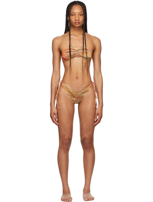 Charlotte Knowles Tan Polyester And Elastane  Bikini