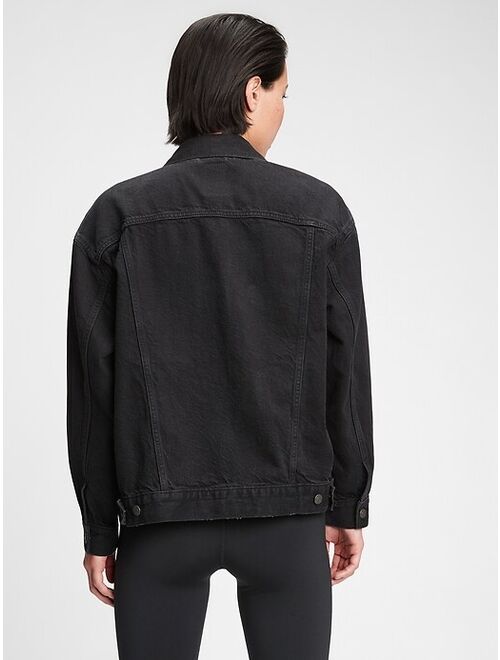 GAP Oversized Denim Jacket With Washwell™
