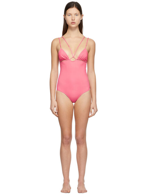 Jacquemus Pink 'Le Maillot Pila' One-Piece Swimsuit