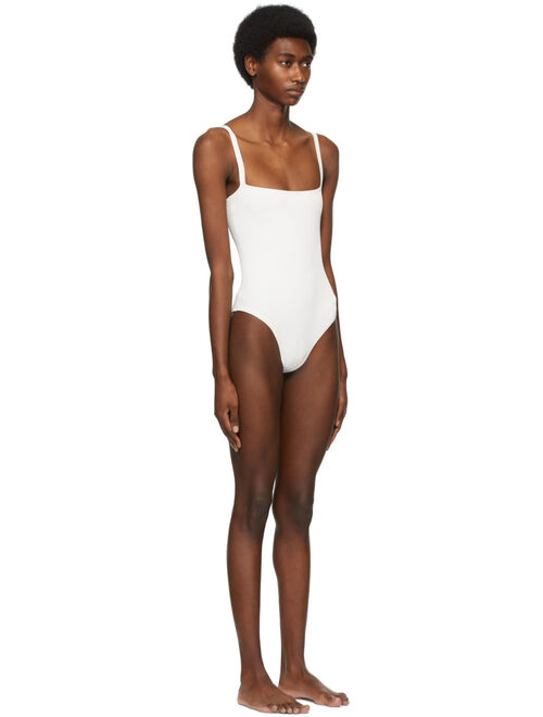 SIR. White Square Emmanuelle  One-Piece Swimsuit