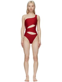 Solid & Striped Red Nylon And Elastane Swimsuit