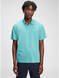 Organic Cotton Relaxed Fit Polo T-Shirt