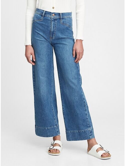 GAP Sky High Wide-Leg Jeans With Washwell™