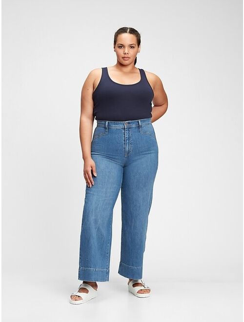 GAP Sky High Wide-Leg Jeans With Washwell™