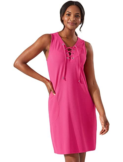 Tommy Bahama Island Cays Lace-Up Spa Dress Cover-Up