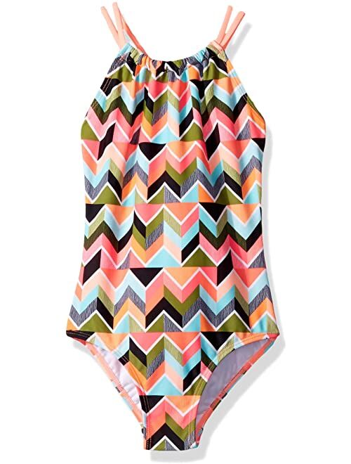 Kanu Surf Jasmine Beach Sport Halter One-Piece Swimsuit (Little Kids)