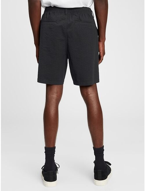 GAP 7 Easy Seersucker Shorts With E-waist