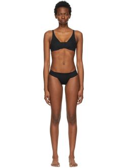 Black Juventas Polyamide And Elastane Bikini Set