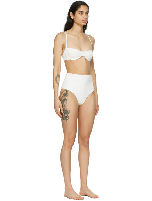 Haight Off-White Crepe Vintage Bikini