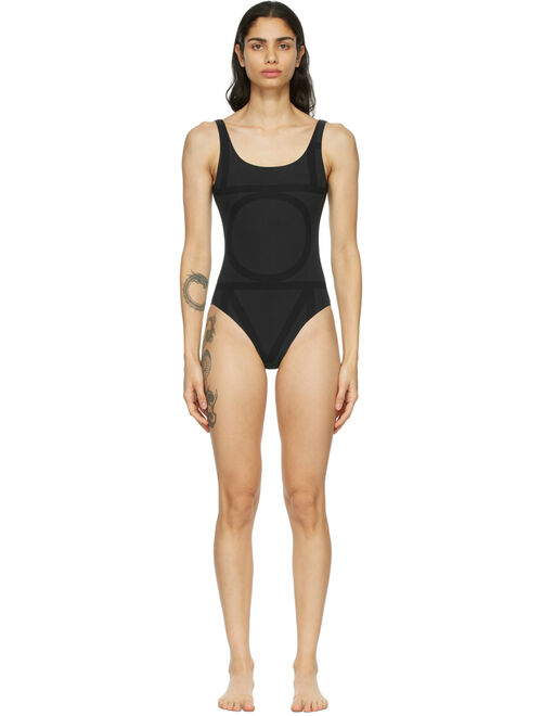TOTEME Totême Black Positano One-Piece Swimsuit