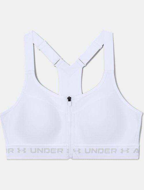 Under Armour Women's Armour® High Crossback Zip Sports Bra Style 1355110