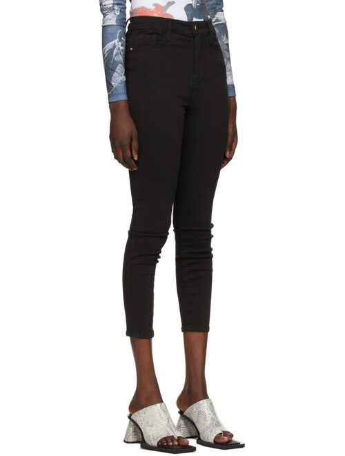 Frame Black High-Rise Ali Cigarette Jeans