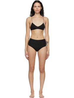 Oséree Black High-Waisted Lumière Bikini