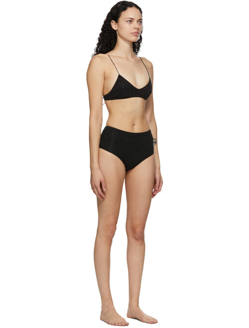 Oséree Black High-Waisted Lumière Bikini