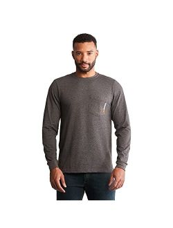 PRO FR Cotton Core Long Sleeve Pocket T-Shirt with Logo
