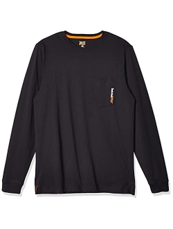 PRO FR Cotton Core Long Sleeve Pocket T-Shirt with Logo