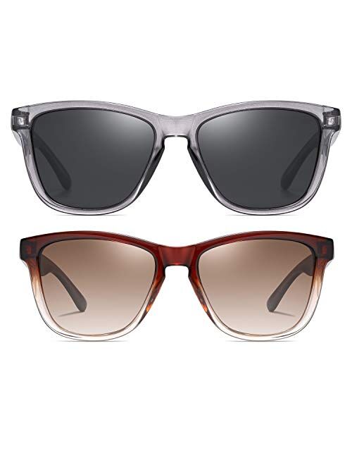 Dollger Polarized Sunglasses for Men Women Retro Classic UV400 Protection Sunglasses