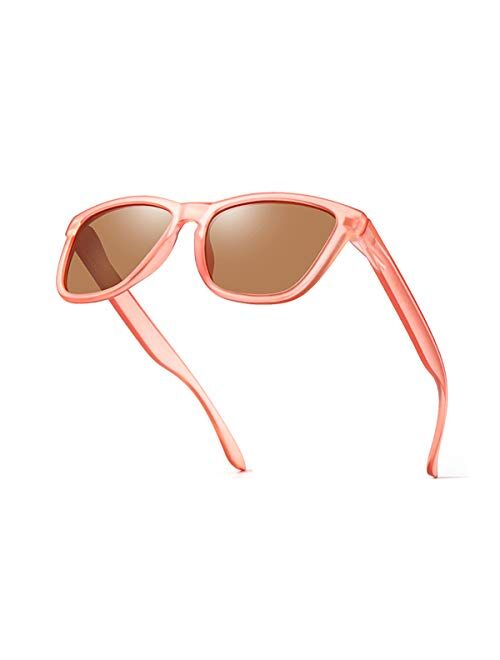 Dollger Polarized Sunglasses for Men Women Retro Classic UV400 Protection Sunglasses 