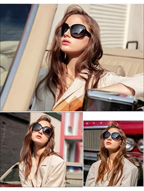 Oversized Polarized for Women Sunglasses Classic Fashion Brand Shades for Ladies Sunglasses