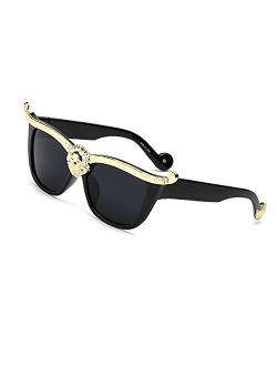 Square Flat Top Thick Plastic Super Dark Gangster Luxury Sunglasses 57mm