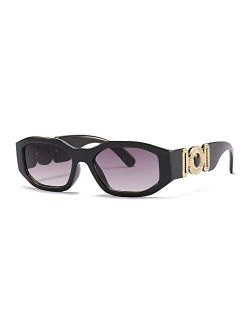 Irregular Rectangle Sunglasses For Women Men Trendy Rectangular Shade sunglasses