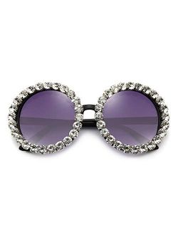 Retro Daisy Sunglasses for Women Flower Round Fashion Disco Festival Sunglasses