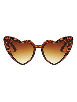 Heart Sunglasses for Women Retro Love Eyeglasses Vintage Cat Eye Glasses UV400