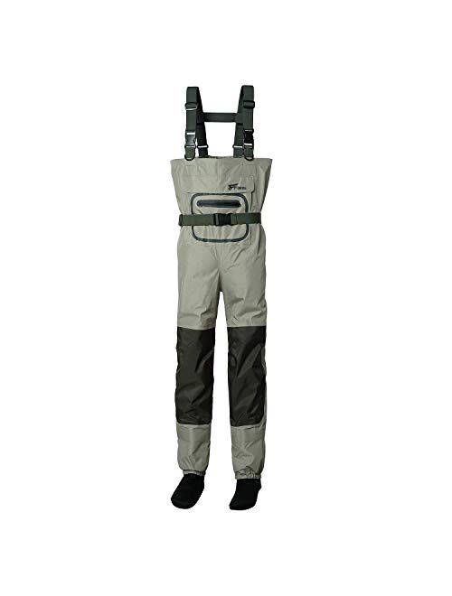 Buy 8 Fans Men's Fishing Chest Waders 3-Ply Durable Breathable and