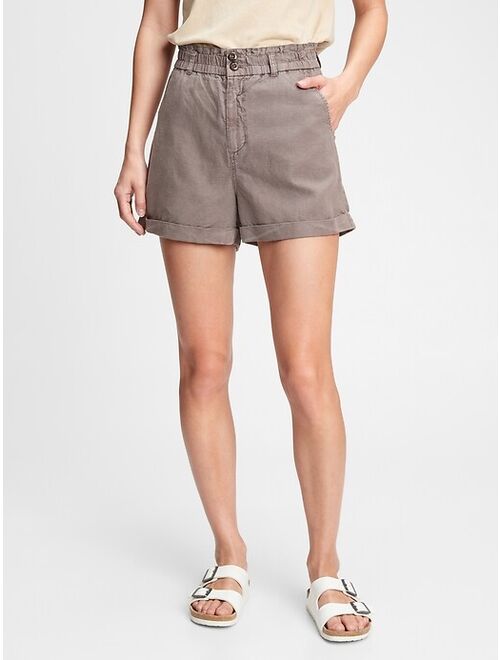 GAP High Rise Paperbag Shorts with Washwell&#153