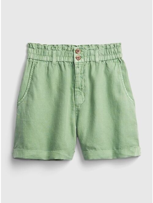 GAP High Rise Paperbag Shorts with Washwell&#153