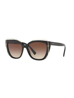 Tiffany & Co. TF4148 - 80013B Sunglasses BLACK W/ BROWN GRADIENT LENS 54mm