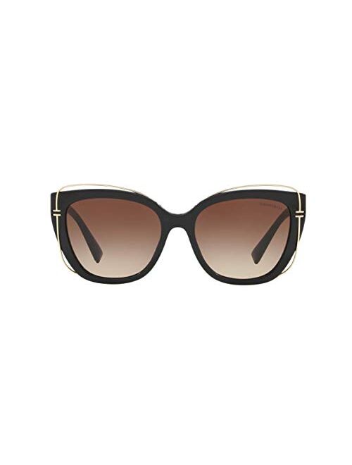 Tiffany & Co. TF4148 - 80013B Sunglasses BLACK W/ BROWN GRADIENT LENS 54mm